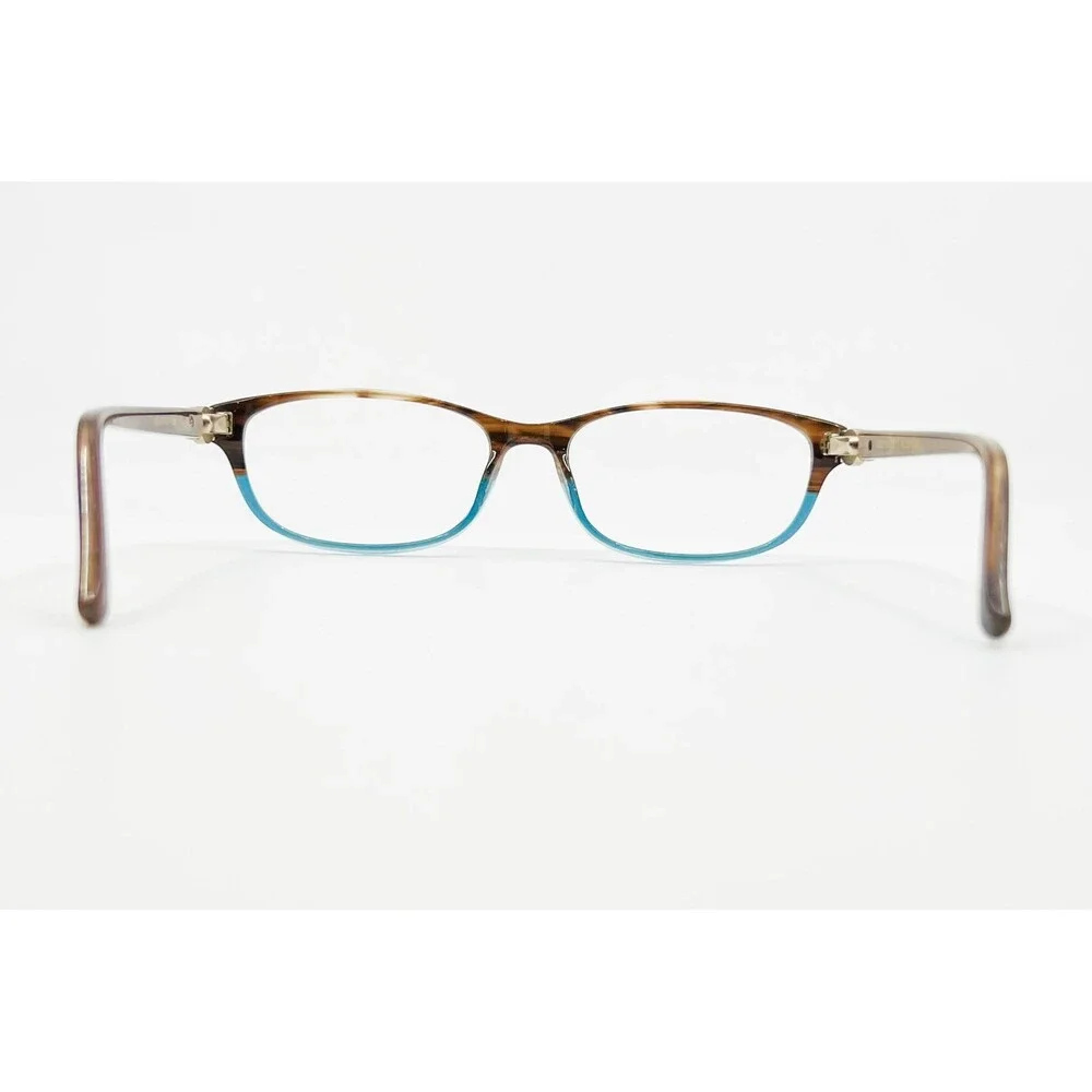 Jill Stuart Eyeglasses Womens Brown Blue JS 317-2 Oval Full Rim 51-16-130